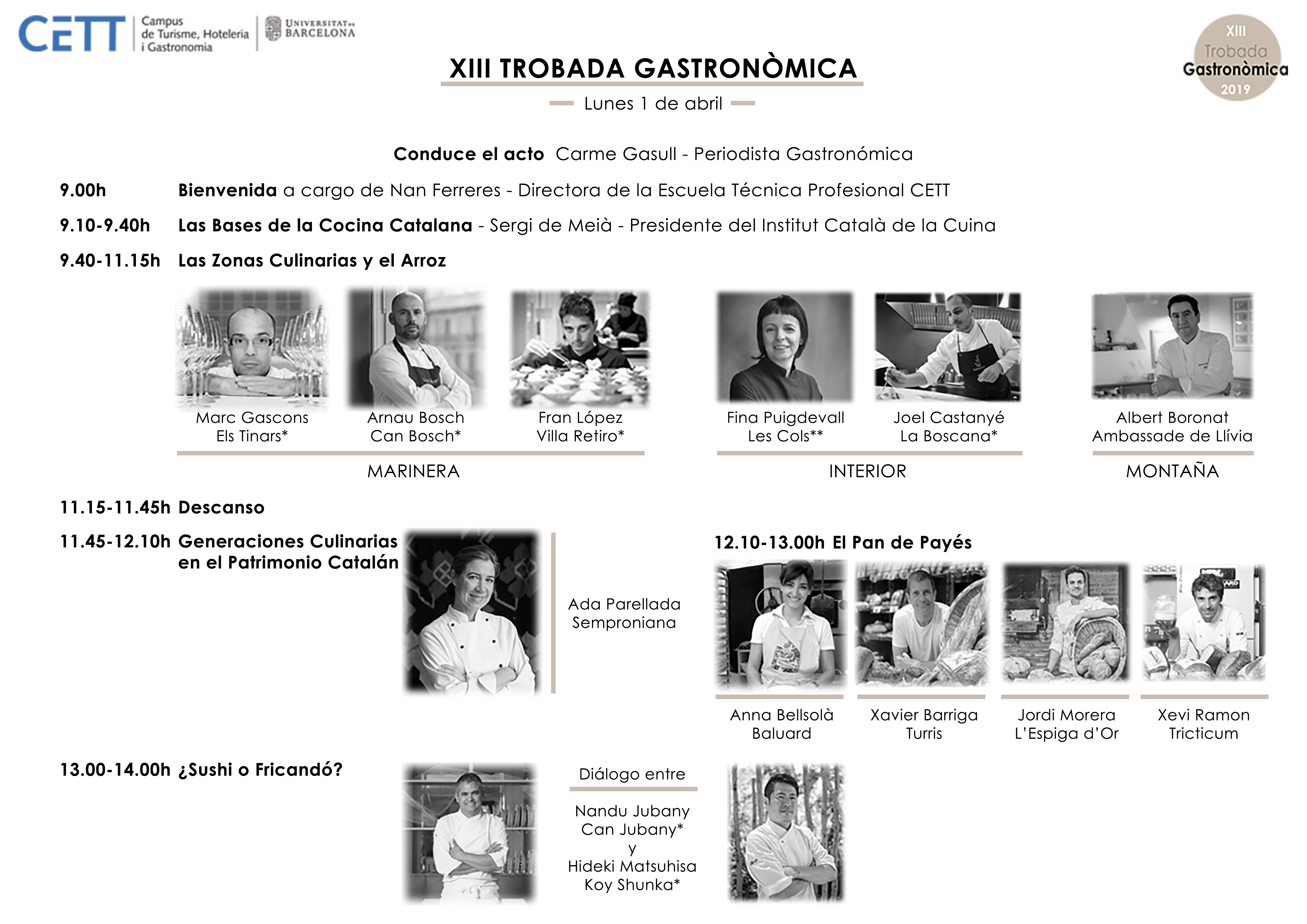 Photography from: Una quincena de chefs de primer nivel acercan la actualidad de la gastronomía y la restauración a los alumnos del CETT | CETT